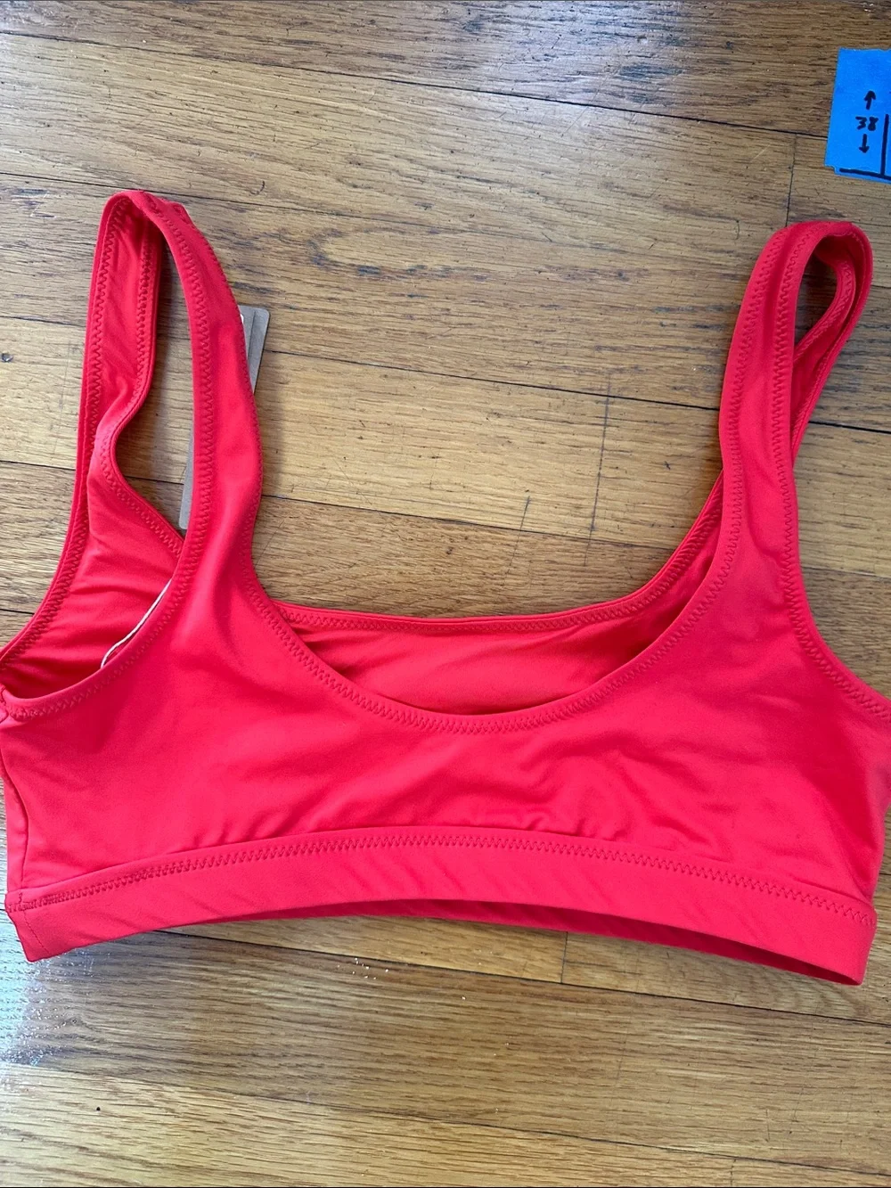SKIMS Ruby Red Bikini Top size small, BNWT